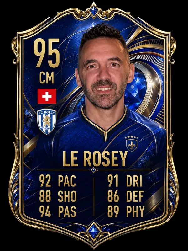 Carte FUT bleue d'un joueur, note 95